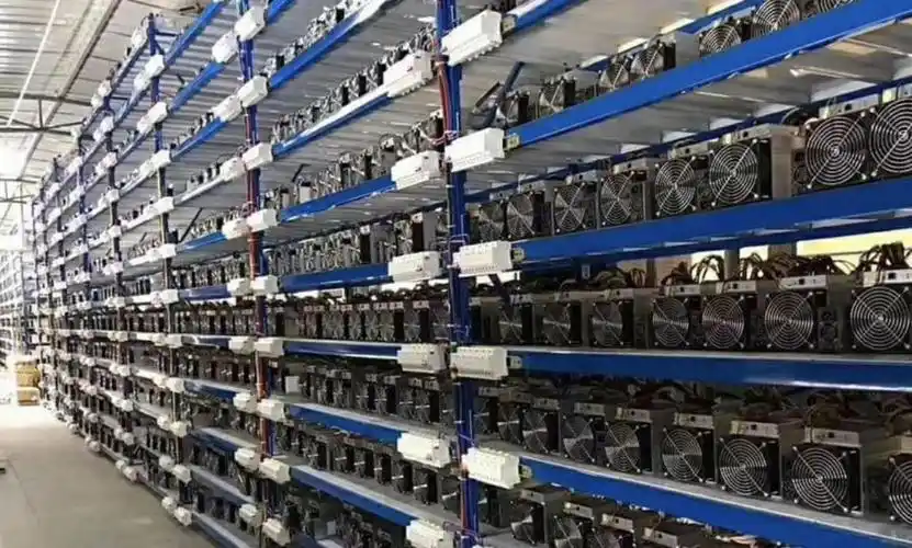 A state-of-the-art miner showcasing the compact efficiency of 3nm chips in action
