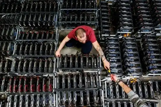 Vast Canadian Crypto Mining Farm Surrounded by Snowy Landscape